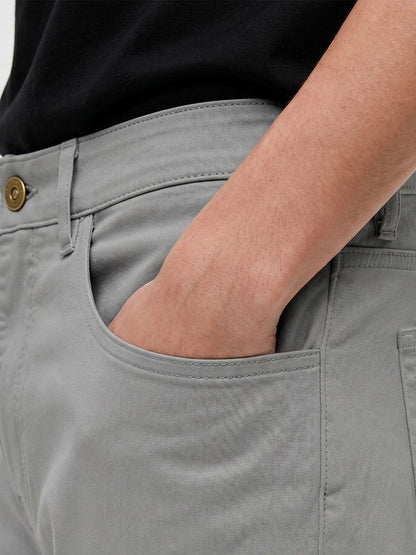 Silisoul Grey Regular Fit Cotton, Viscose Rayon Trousers