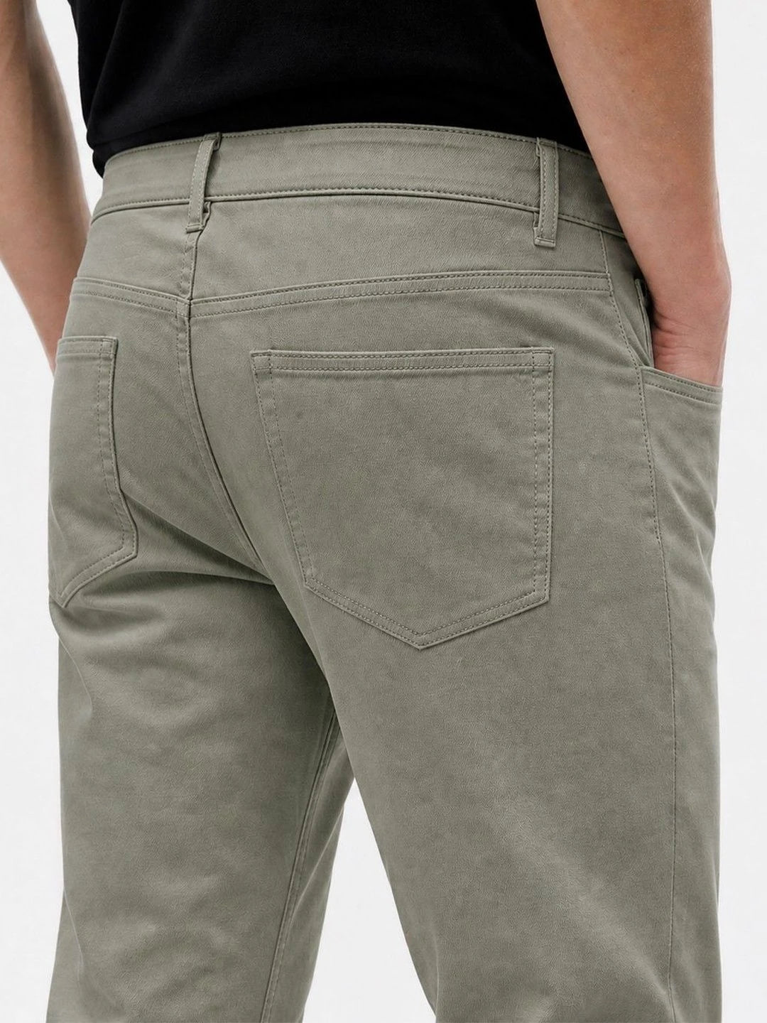 Silisoul Lime Green Regular Fit Viscose Rayon, Cotton Trousers