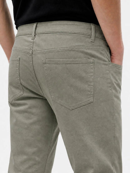 Silisoul Lime Green Regular Fit Viscose Rayon, Cotton Trousers