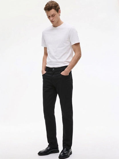Silisoul Black Regular Fit Cotton, Viscose Rayon Trousers