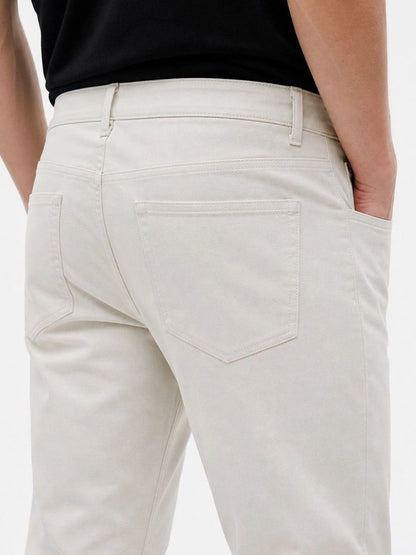 Silisoul Beige Regular Fit Cotton, Viscose Rayon Trousers