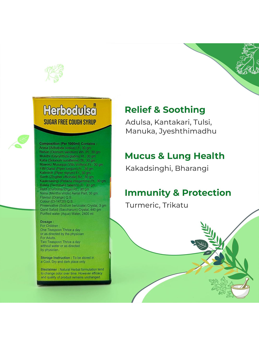 MDSHerb Herbodulsa Sugar Free Cough Syrup 100ml