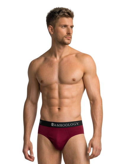 Bamboology Frenchie Fit Underwear - Navy Blue & Maroon (Pack of 2)