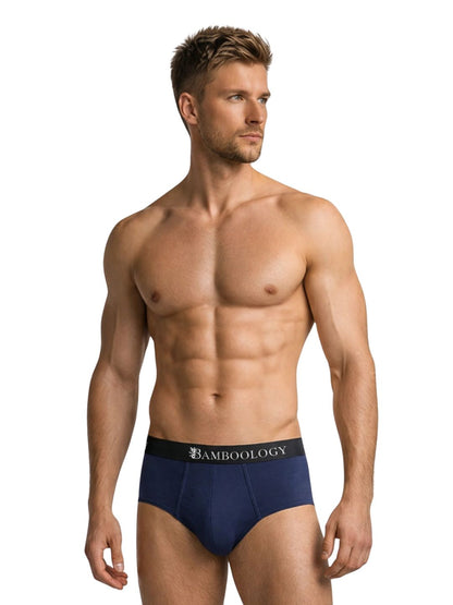 Bamboology Frenchie Fit Underwear - Navy Blue & Maroon (Pack of 2)