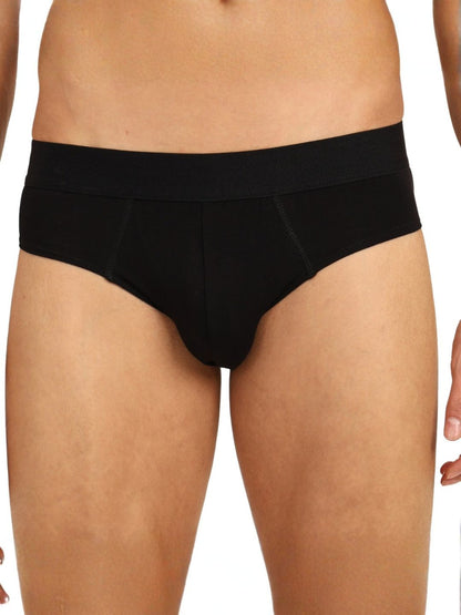 Bamboology Men's Black Super Comfortable Briefs