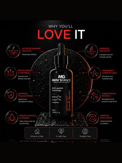 Men's Grace 3% Redensyl & 3% Anagain Advanced Hair Growth Serum (50ml)
