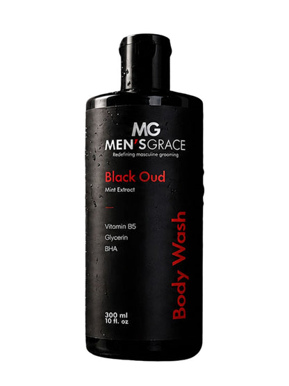 Men's Grace Black Oud Body Wash with Loofah (300ml)
