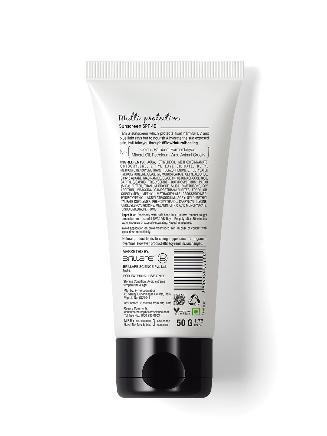 Brillare Multi-Protection Sunscreen Spf 40  (50g)