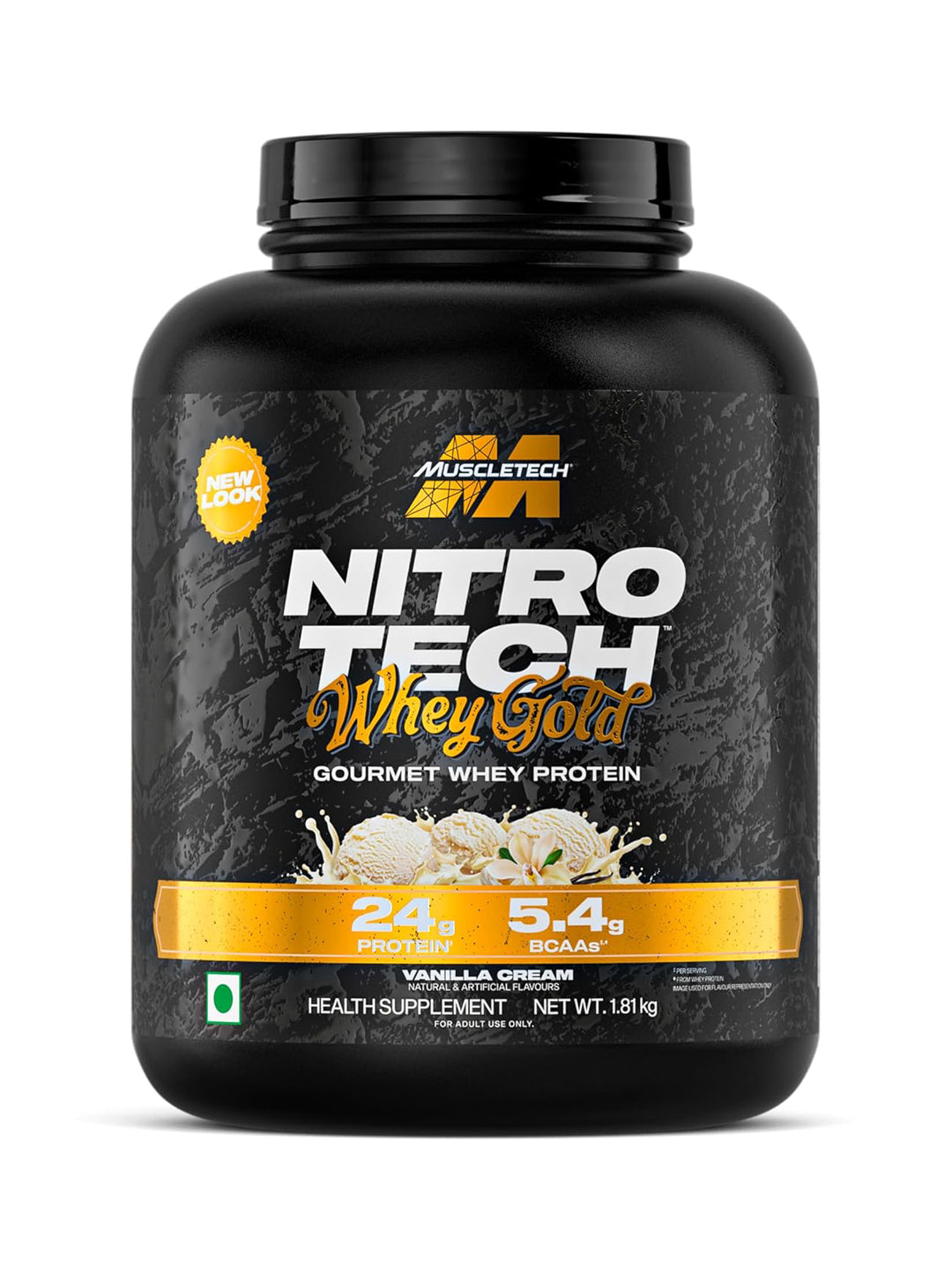 Muscletech Nitro Tech Whey Gold Vanilla Cream Powder 1.81 kg