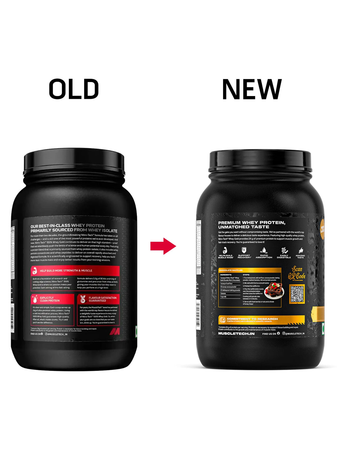 Muscletech Nitro Tech Whey Gold Double Rich Chocolate Powder 907 g