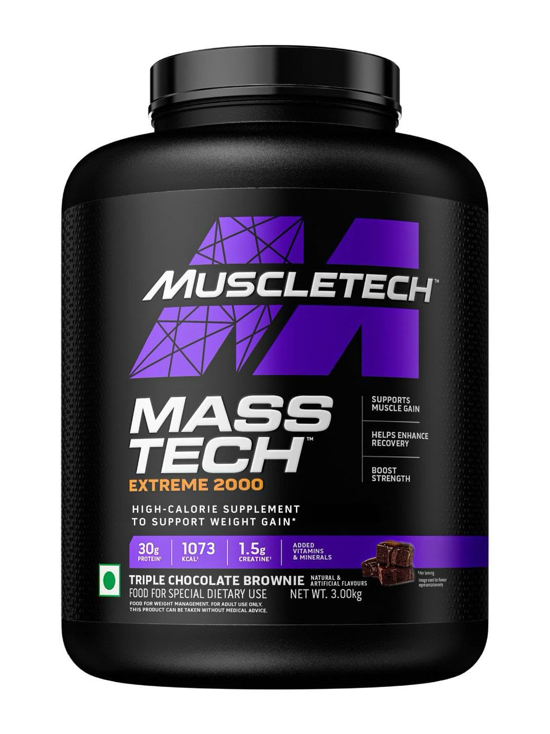 MuscleTech Mass Tech Extreme 2000 Triple Chocolate Brownie 3kg