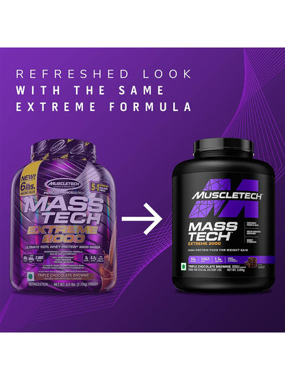 MuscleTech Mass Tech Extreme 2000 Triple Chocolate Brownie 3kg
