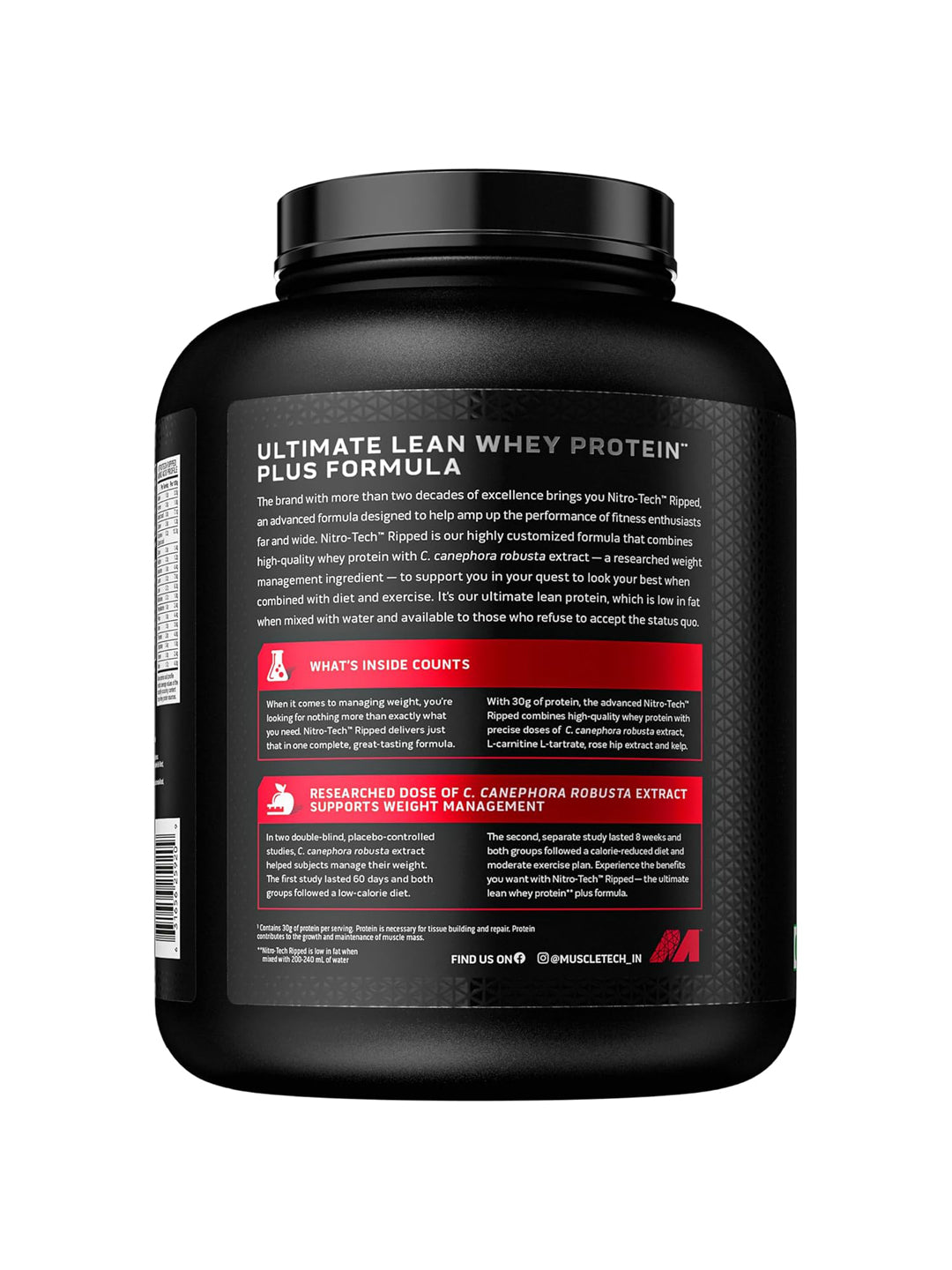 Muscletech Nitro Tech Ripped Powder 1.81 kg