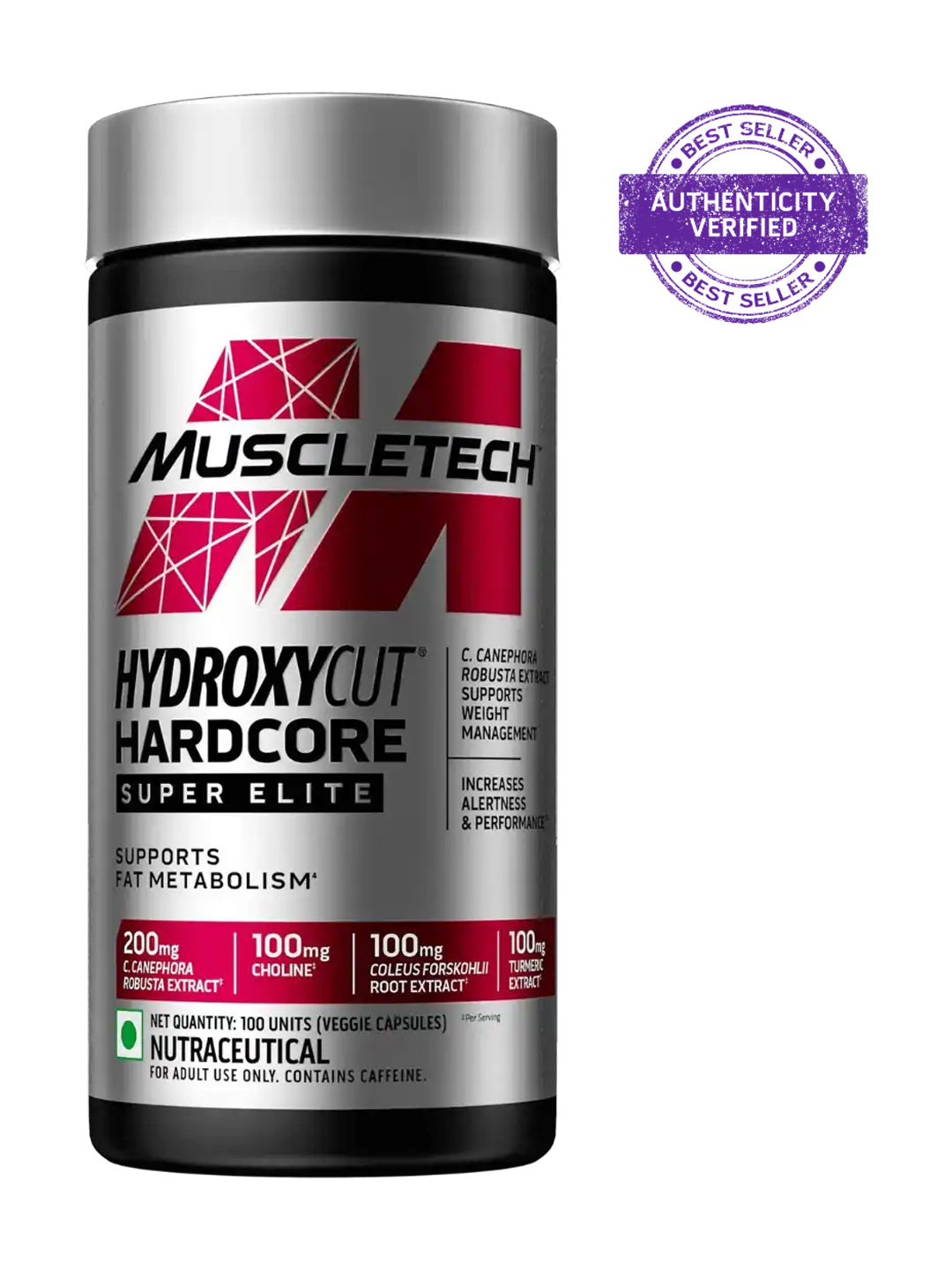 Muscletech Hydroxycut Hardcore Super Elite Capsules 100 Capsules