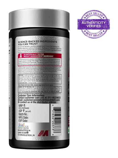 Muscletech Hydroxycut Hardcore Super Elite Capsules 100 Capsules