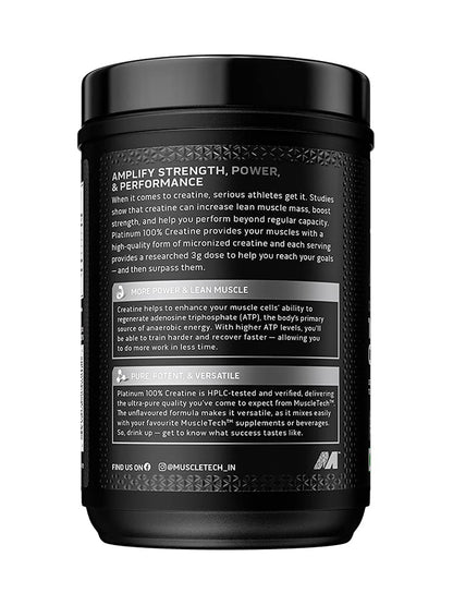Muscletech Platinum 100% Creatine Monohydrate Unflavoured Powder 400 g
