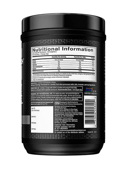 Muscletech Platinum 100% Creatine Monohydrate Unflavoured Powder 400 g