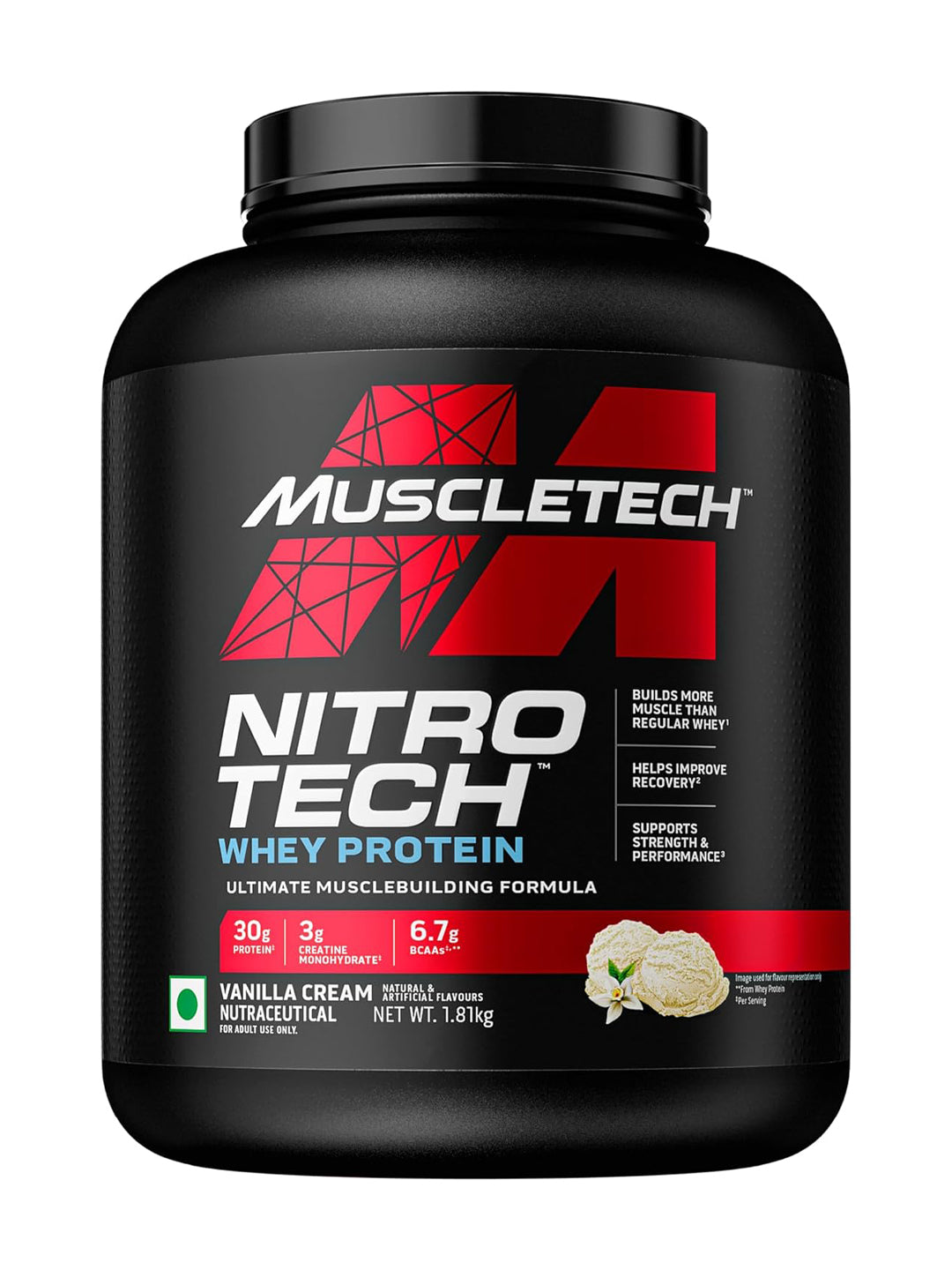 Muscletech Nitro Tech Whey Protein Powder 1.81 kg
