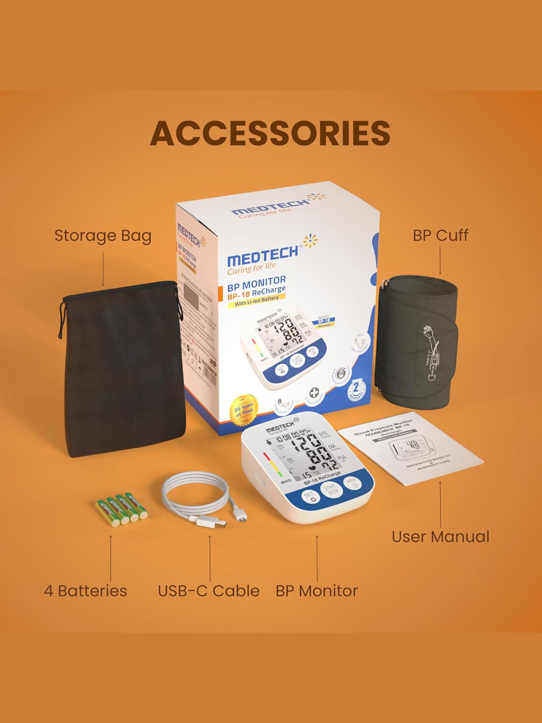 Medtech Digital BP Monitor Device 1 Unit