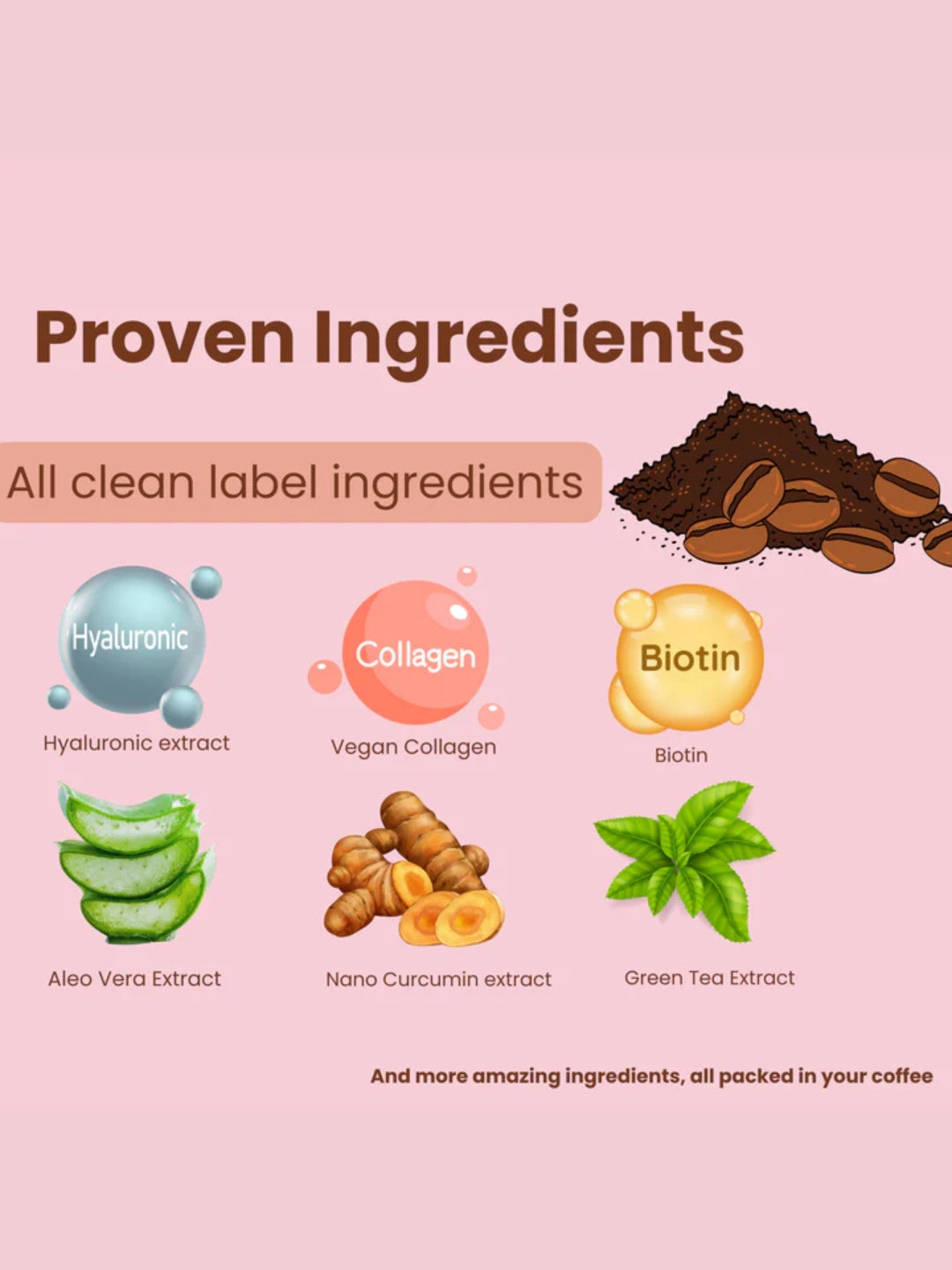 The Nutra Company Beauty Coffee with Collagen & Hyaluronic Acid | Skin Glow Coffee