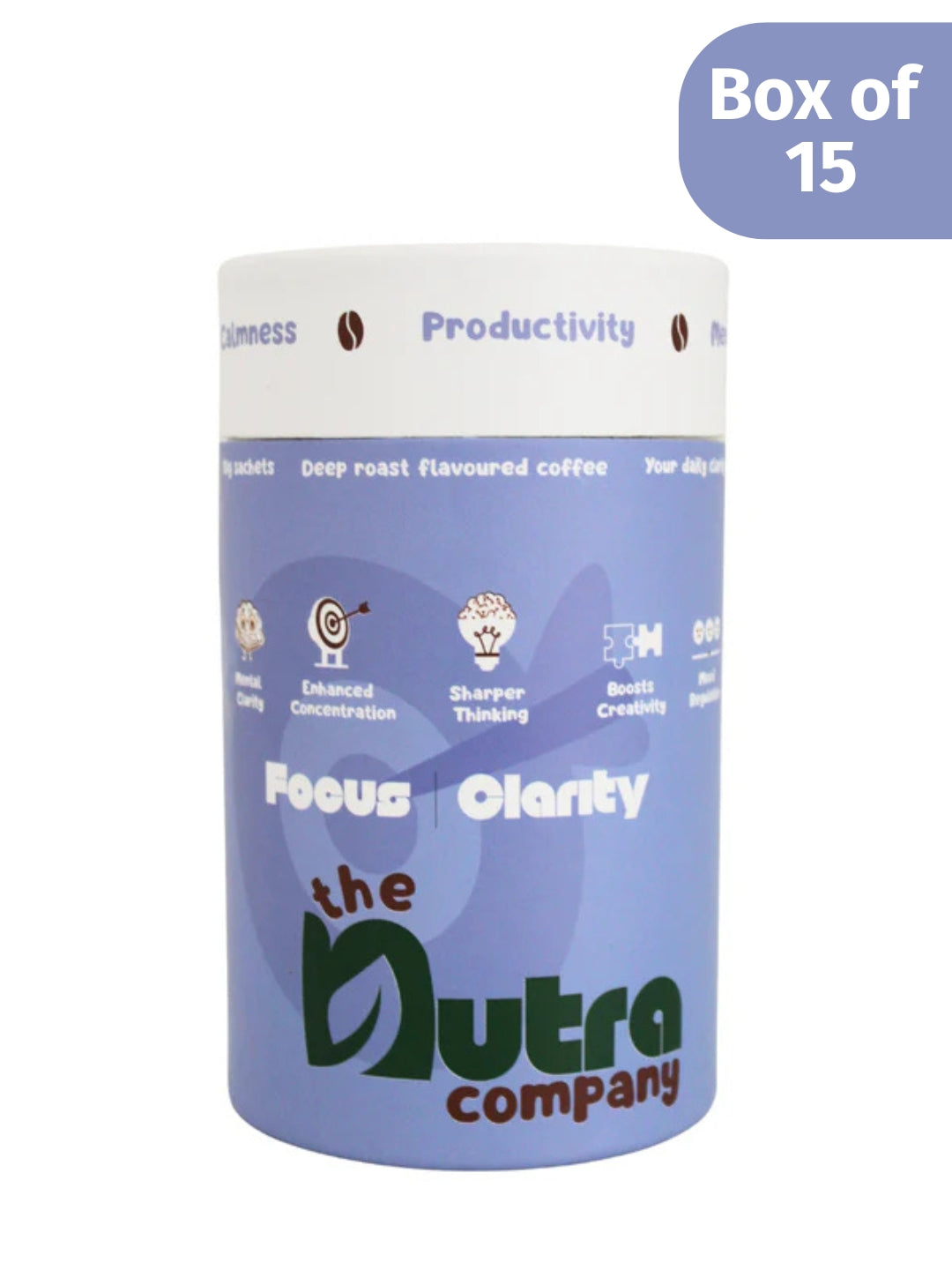 The Nutra Company Focus Coffee with L-Theanine & Rhodiola | No-Jitter Mental Clarity Coffee