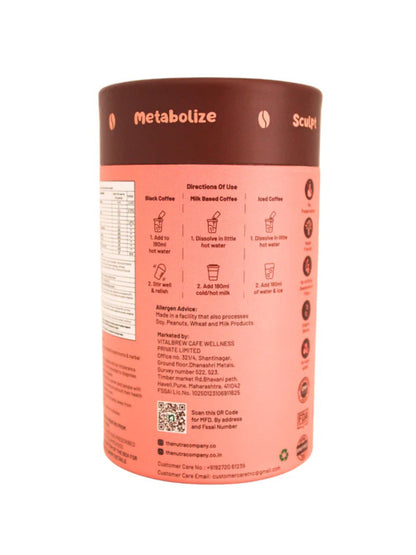 The Nutra Company Slim Coffee with L-Carnitine & Garcinia | Metabolism Boosting Coffee