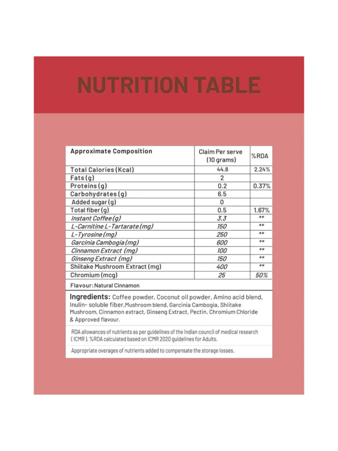 The Nutra Company Slim Coffee with L-Carnitine & Garcinia | Metabolism Boosting Coffee