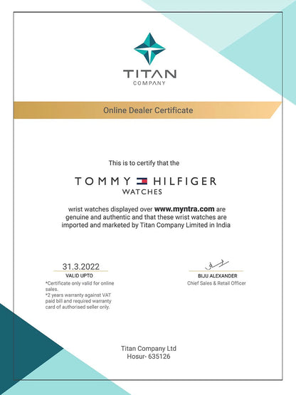 Tommy Hilfiger Multifunction Analog With Blue Dial Watch - NETH1791398