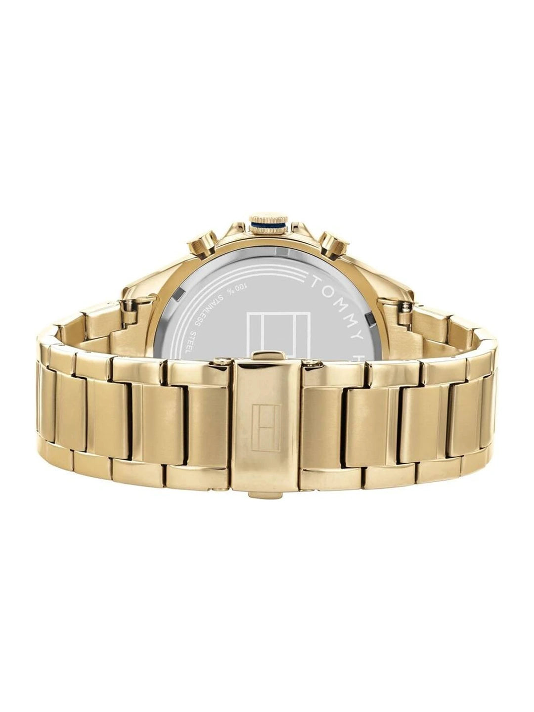 Tommy Hilfiger Round Gold Dial Analog Watch With Metal Strap - NETH1791969