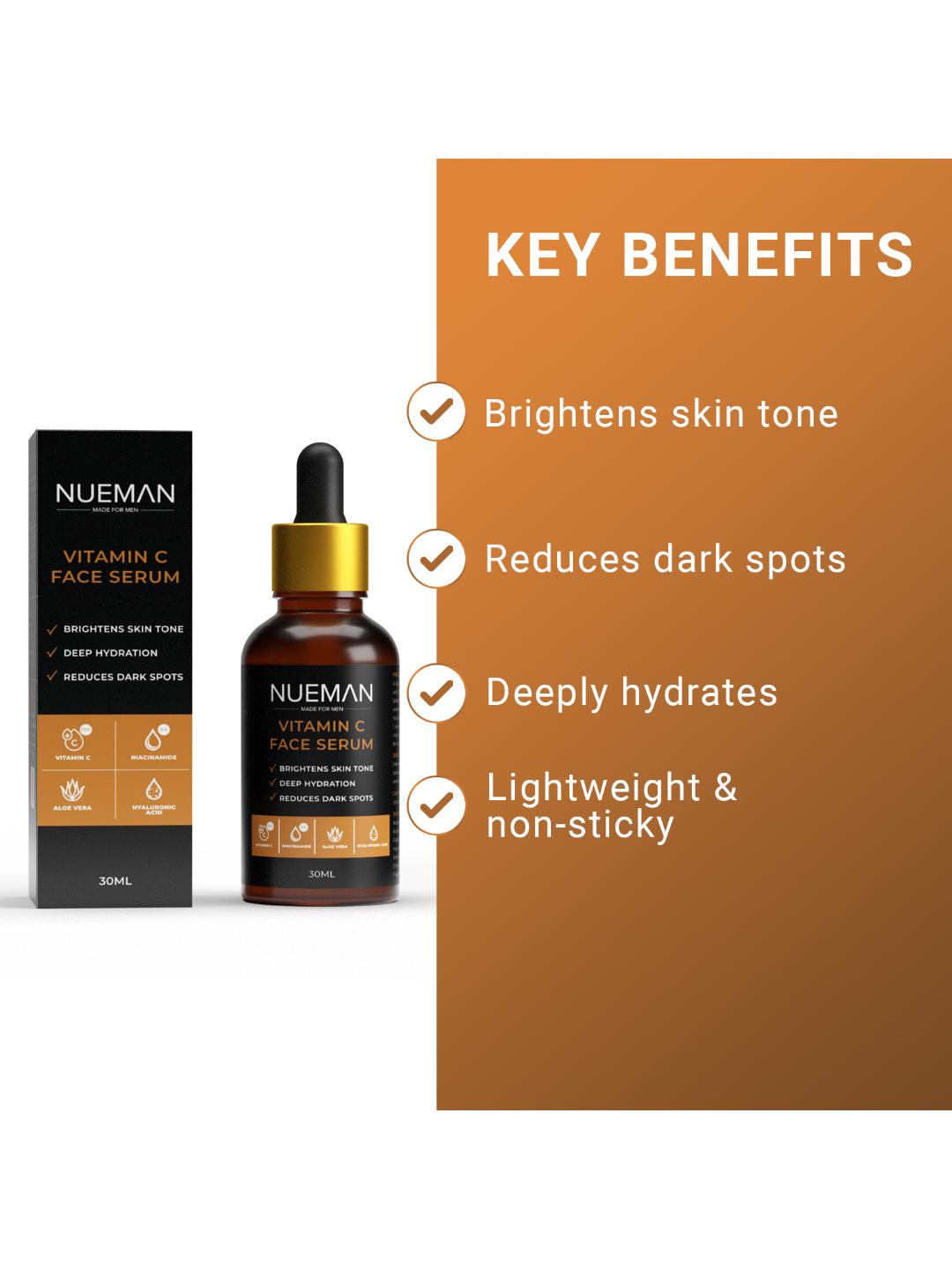 NUEMAN Vitamin C Face Serum & Lip Balm SPF 15 Set (30ml + 5g)