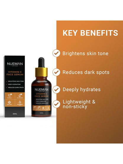 NUEMAN Vitamin C Face Serum & Lip Balm SPF 15 Set (30ml + 5g)