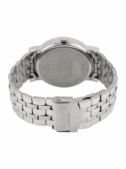 Titan Workwear Quartz Analog With Black Dial Watch - NN1639SM02