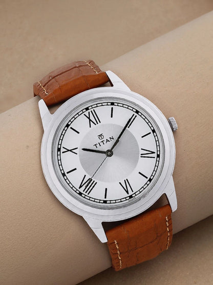 Titan Karishma Quartz Analog With Silver Dial Watch - NN1735SL01