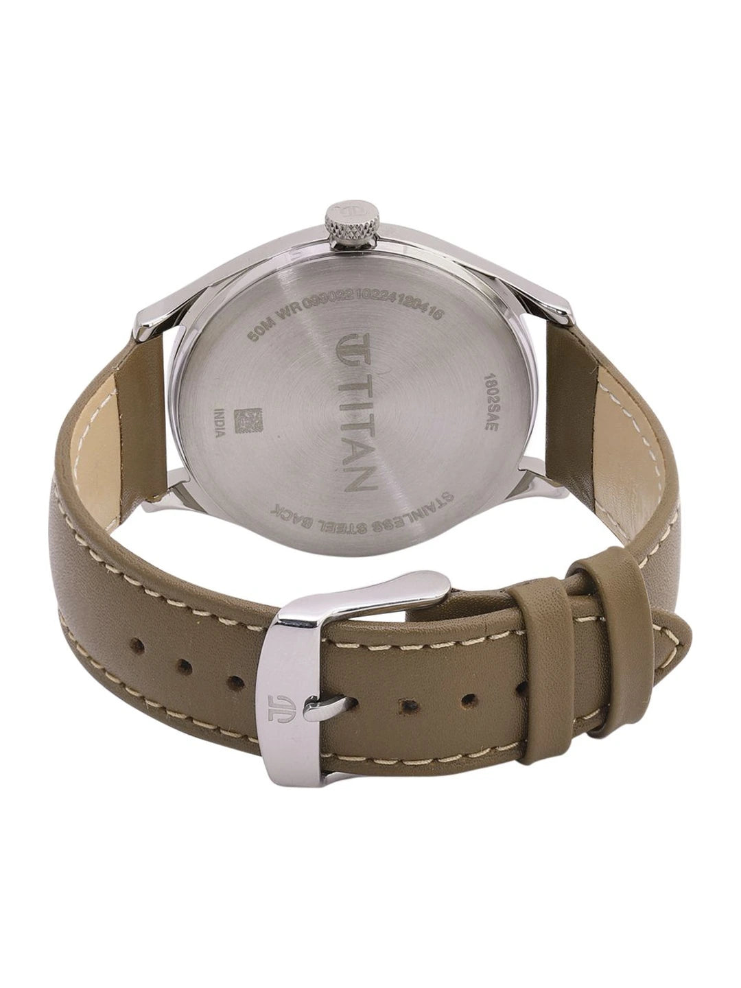 Titan Workwear Urban Edge Quartz Analog Silver & Peach Dial Watch - NP1802SL09