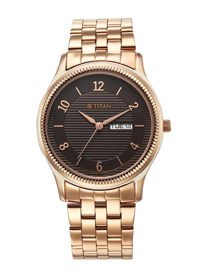 Titan Karishma Round Brown Dial Analog Watch - NS1824WM01