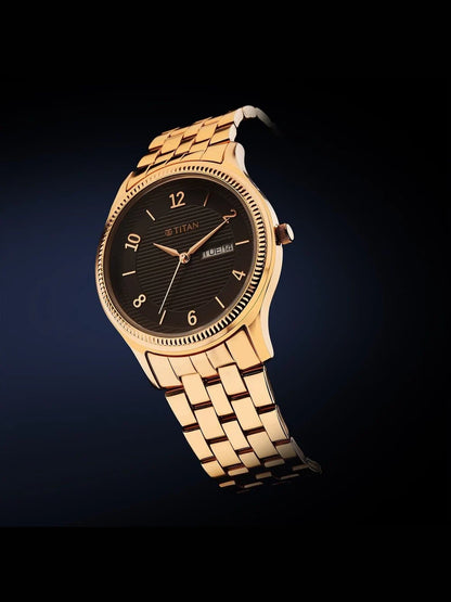 Titan Karishma Round Brown Dial Analog Watch - NS1824WM01