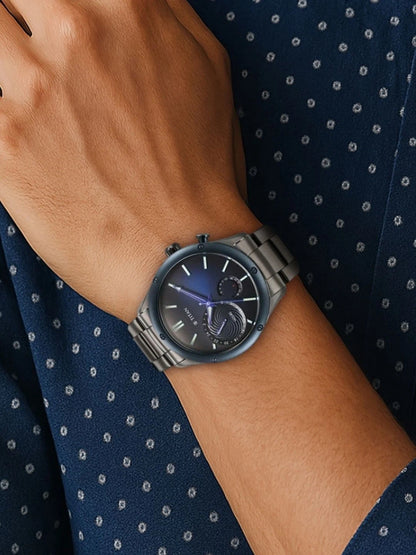 Titan Stellar Multifunction Analog With Blue Dial Watch - NT10009KM01