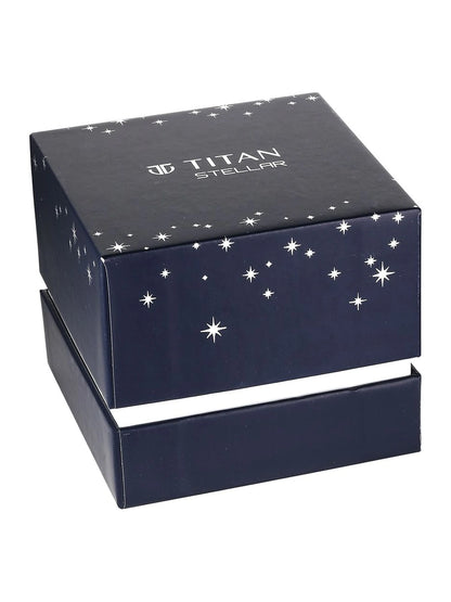 Titan Stellar Multifunction Analog With Blue Dial Watch - NT10012NM01