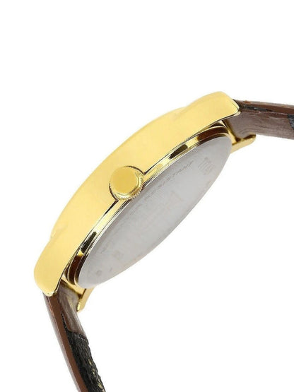 Titan Quartz Analog With Champagne Dial Watch - NT1580YL05