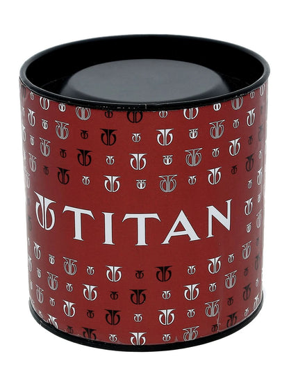 Titan Quartz Analog With White Dial Watch - NT1650BM01