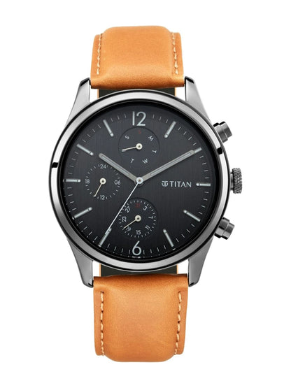 Titan Workwear Multifunction Analog With Black Dial Watch - NT1805NL02