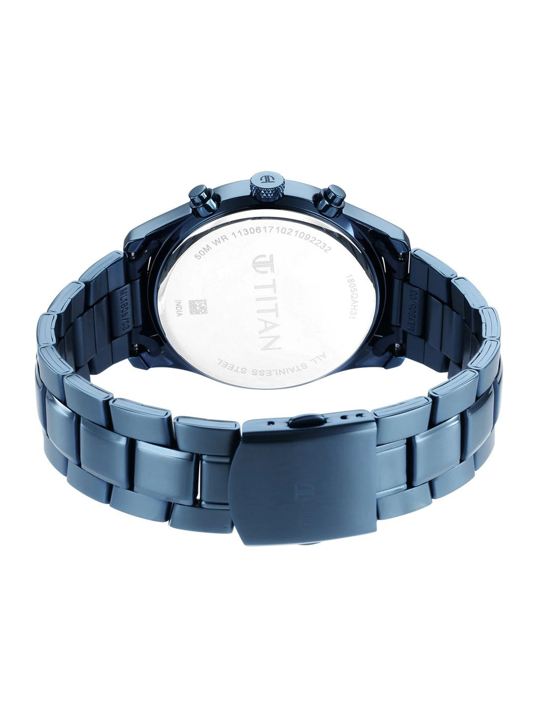 Titan Neo Splash Multifunction Analog With Blue Dial Watch - NT1805QM01