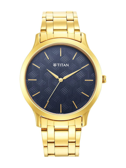 Titan Karishma Quartz Analog With Blue Dial Watch - NT1825YM05