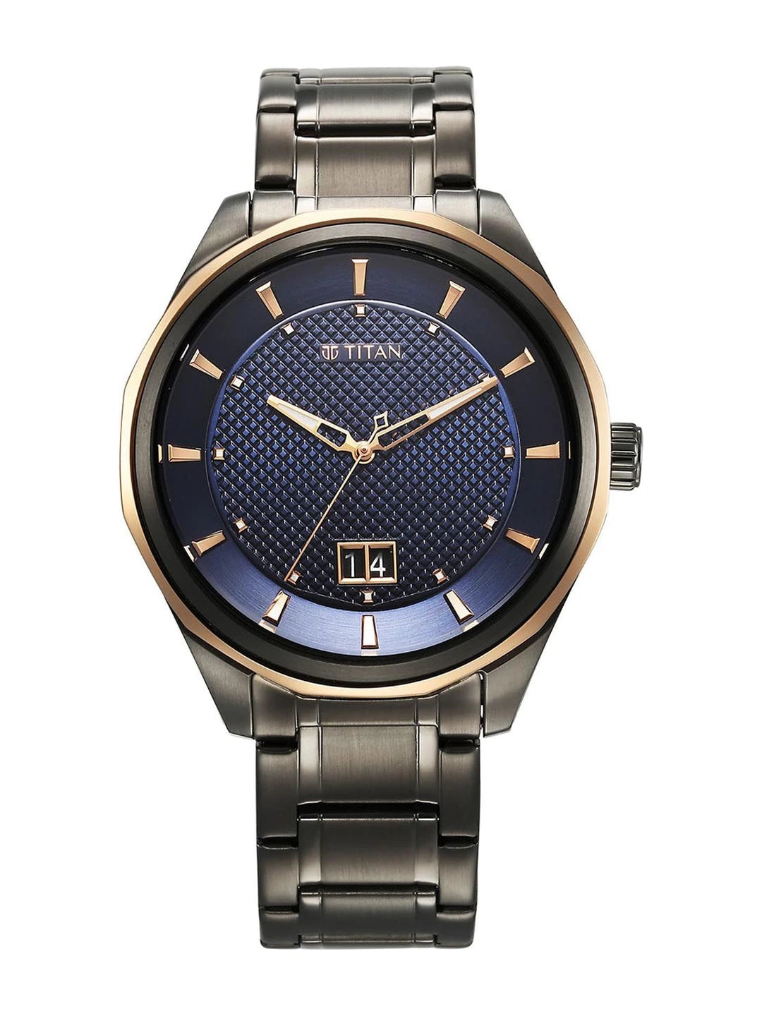 Titan Regalia Opulent Quartz Analog With Blue Dial Watch - NT1829KM05