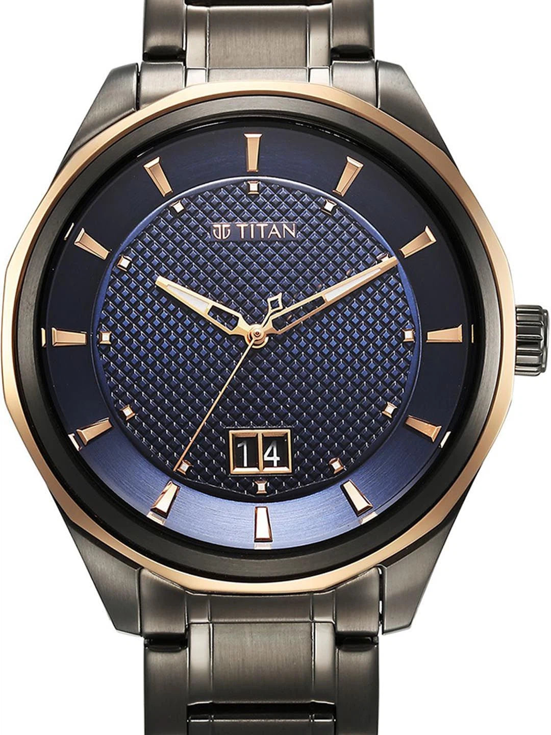 Titan Regalia Opulent Quartz Analog With Blue Dial Watch - NT1829KM05