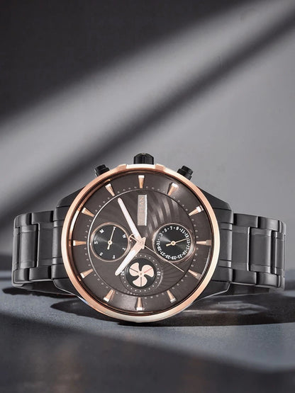 Titan Maritime Multifunction Analog With Anthracite Dial Watch - NT1873KM01