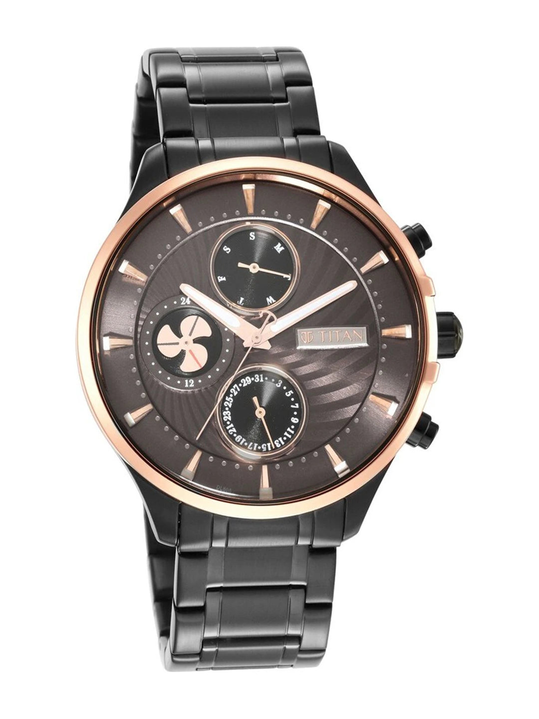 Titan Maritime Multifunction Analog With Anthracite Dial Watch - NT1873KM01