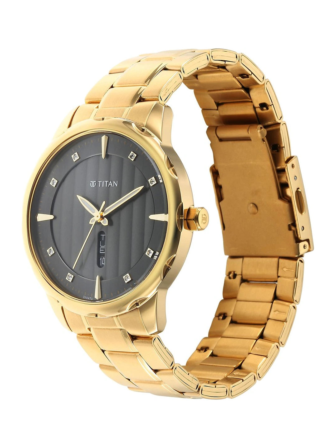 Titan Regalia Opulent Quartz Analog With Grey Dial Watch - NT1875YM01