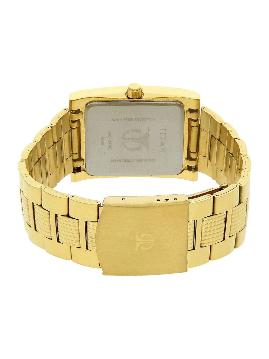 Titan Quartz Analog With Champagne Dial Watch - NT90024YM07