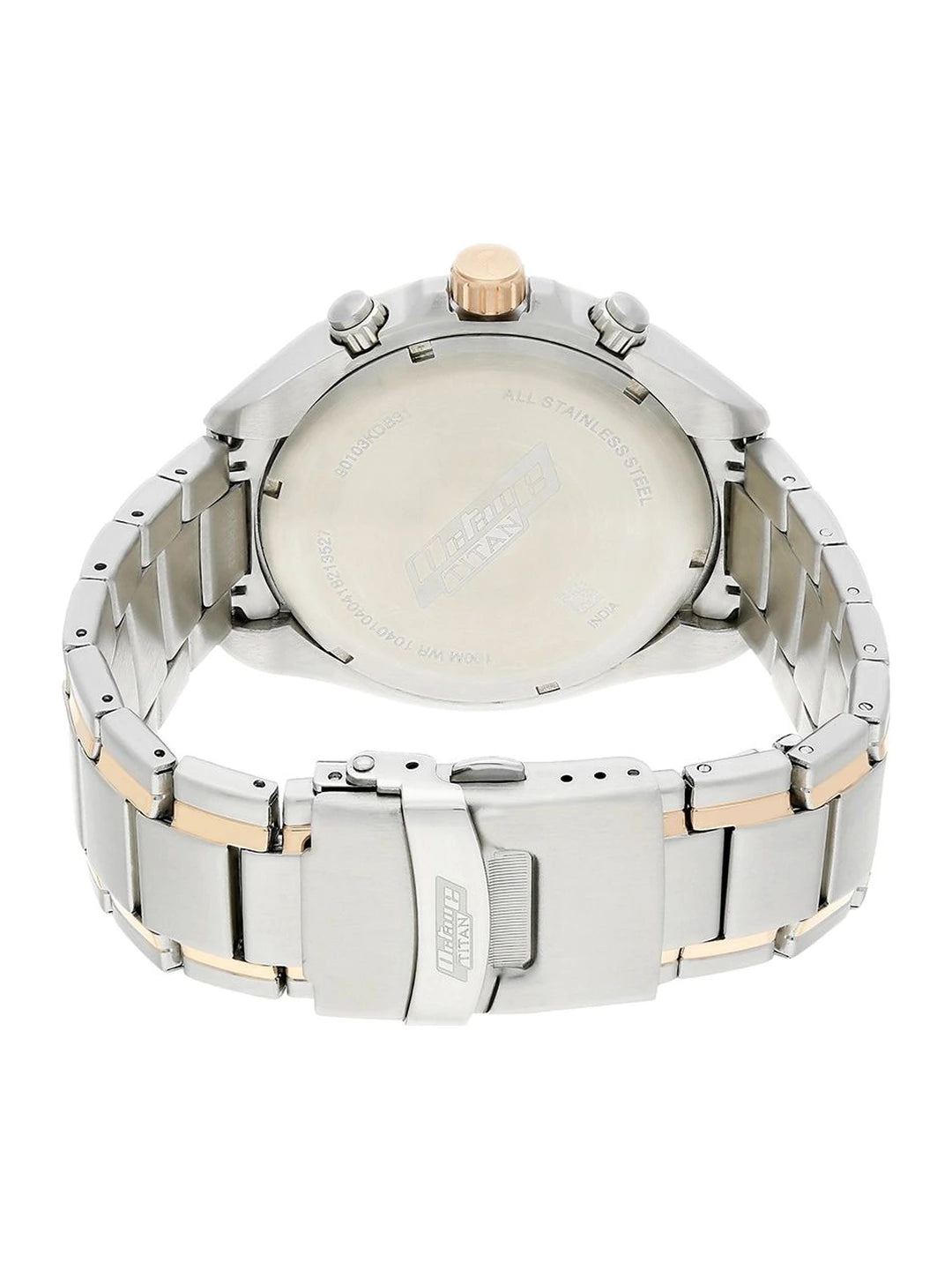 Titan Octane Chronograph Analog With White Dial Watch - NT90103KM01